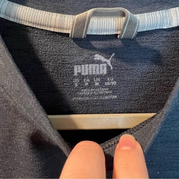 Women’s Puma blue long sleeve pullover crewneck sweater size small S - Picture 3 of 5